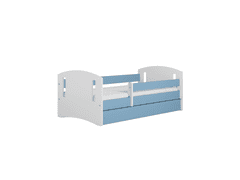Kocot kids Dětská postel Classic II modrá, varianta 80x160, se šuplíky, bez matrace