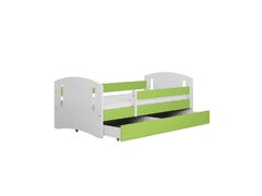 Kocot kids Dětská postel Classic II zelená, varianta 80x140, bez šuplíků, bez matrace