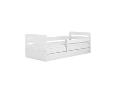 Kocot kids Dětská postel Tomi bílá, varianta 80x140, bez šuplíků, s matrací