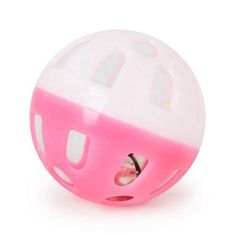 Surtep Animals Plastový míček pro kočku s rolničkou 4 cm Růžová