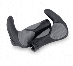 Korbi Cyklistické rukojeti ergonomické rohy černé