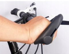 Korbi Cyklistické rukojeti ergonomické rohy černé