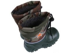 sarcia.eu Zelené, zateplené sněhové boty moro KOALA LEMIGO 24-25 EU