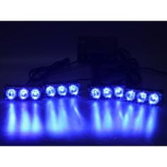 Stualarm PREDATOR LED vnější bezdrátový, 12x LED 1W, 12V, modrý (kf326Wblu)