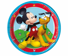 Procos Papírové talíře Mickey Mouse a Pluto - 8 ks / 20 cm