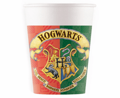 Procos Papírové kelímky Hogwarts Houses Harry Potter - 8 ks / 200 ml