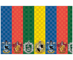 Procos Papírový ubrus Hogwarts Houses Harry Potter - 120 x 180 cm