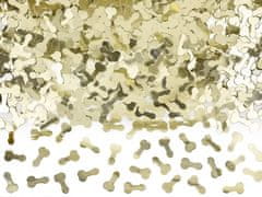 Konfety na stůl Penis zlaté - 30g - Rozlučka se svobodou