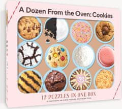 Chronicle Books Sada 12 puzzle Tucet z trouby: Cookies 576 dílků