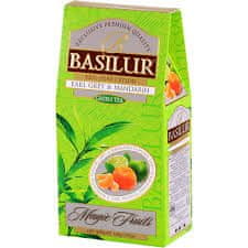 Basilur Cejlonský zelený čaj Earl grey a mandarinka. 100g. Magic Green tea Earl Grey & Mandarin
