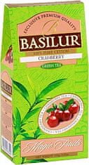 Basilur Cejlonský zelený čaj s brusinkou. 100g. Magic Fruits green Cranberry