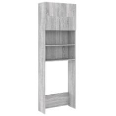 shumee Koupelnová skříňka šedá sonoma 64 x 25,5 x 190 cm