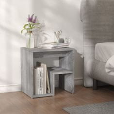 Greatstore Noční stolek šedý sonoma 40 x 30 x 40 cm kompozitní dřevo