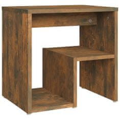 Greatstore Noční stolek kouřový dub 40 x 30 x 40 cm kompozitní dřevo