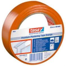 Tesa Páska omítací plastová 4843, UV 2 týdny, 33 m x 50 mm, oranžová