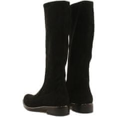 Caprice Černé strečové dámské boty velikost 37,5