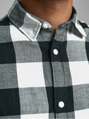 Jack&Jones Pánská košile JJEGINGHAM Slim Fit 12181602 Whisper White (Velikost L)