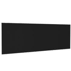 Greatstore Nástěnné čelo postele černé 240 x 1,5 x 80 cm kompozitní dřevo