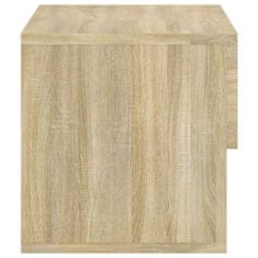 Greatstore Nástěnný noční stolek dub sonoma kompozitní dřevo