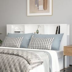 Vidaxl Čelo postele s úložným prostorem bílé 180 x 18,5 x 104,5 cm