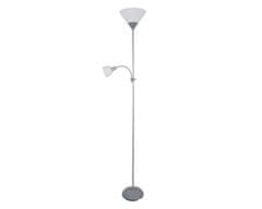 Platinet Lampa podlahová E27+E14 Grey