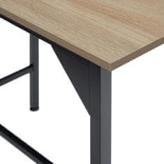 tectake Bistro stolní set Edinburgh 4+1 - Industrial světlé dřevo, dub Sonoma
