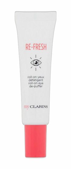 Clarins 15ml re-fresh roll-on eye de-puffer, oční gel