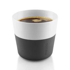 Eva Solo Termohrnky na kávu lungo karbonově černé 2 ks
