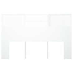 Petromila Čelo postele s úložným prostorem bílé 160 x 19 x 103,5 cm