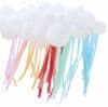 MojeParty Rainbow party Girlanda balónková mrak s duhovými stuhami, 40 ks