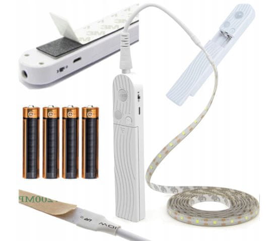 Berge LED pásek na baterie / USB se senzorem pohybu - 2m