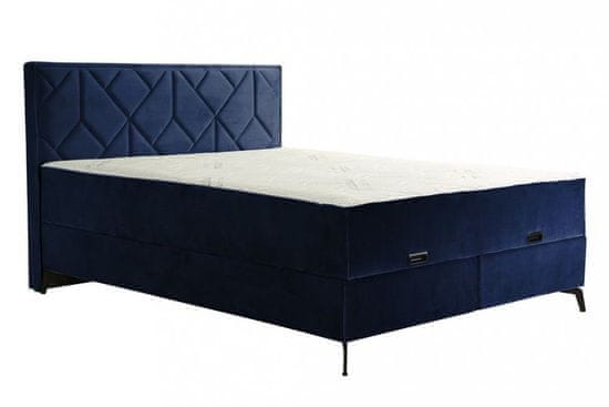 GMP Dvoulůžková postel OMEGA - modrá 160 × 200 cm