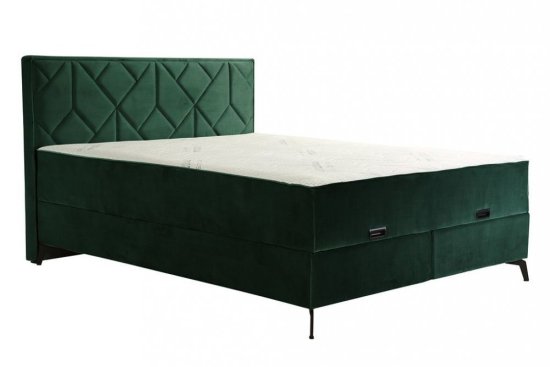 GMP Dvoulůžková postel OMEGA - zelená 160 × 200 cm
