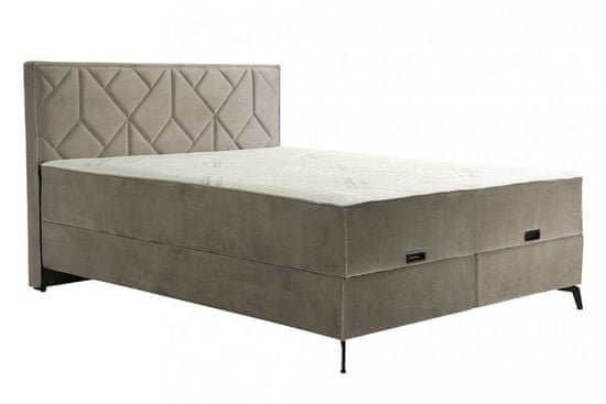 GMP Dvoulůžková postel OMEGA - béžová 160 × 200 cm