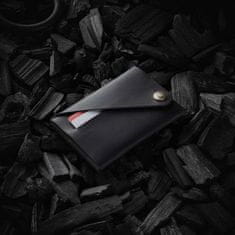 Minimalistická kožená peněženka Carbon Black