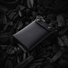 Minimalistická kožená peněženka Carbon Black