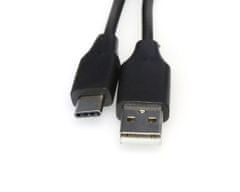 Platinet USB kabel TYPE-C & Datový velkokapacitní kabel 2A/1M - black