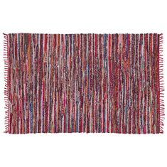 Beliani Krátkovlasý barevný bavlněný koberec 160x230 cm DANCA