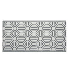 Beliani Oboustranný venkovní koberec, tmavě šedý, 90x180 cm, BIDAR