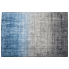 Beliani Koberec šedě-modrý 140 x 200 cm krátkovlasý ERCIS