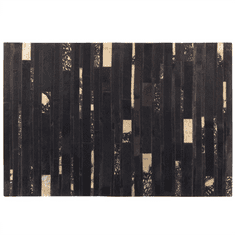 Beliani Hnědozlatý patchwork koberec z hovězí kůže 140x200 cm ARTVIN