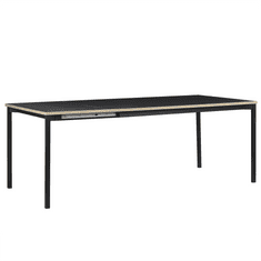 Beliani Rozkládací jídelní stůl 160/210 x 90 cm černý AVIS