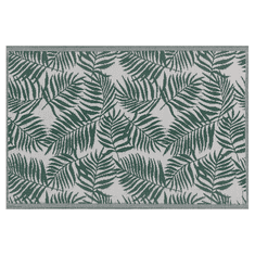 Beliani Venkovní koberec 120 x 180 cm palmové listy tmavě zelené KOTA