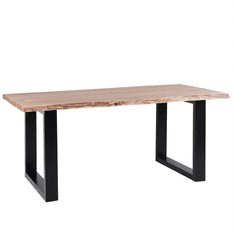 Beliani Dřevěný jídelní stůl 200 x 95 cm HEBY