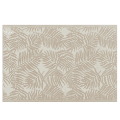 Beliani Venkovní koberec 120 x 180 cm palmové listy béžové KOTA