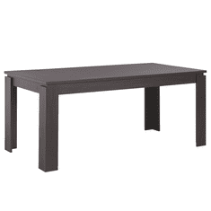 Beliani Jídelní stůl 180 x 90 cm tmavé dřevo VITON