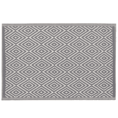 Beliani Venkovní koberec 120 x 180 cm šedý SIKAR