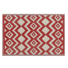 Beliani Venkovní koberec 120 x 180 cm červený DEWAS