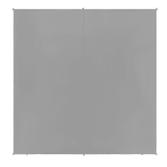 Beliani Stínící plachta ve čtvercovém tvaru 300 x 300 cm šedá LUKKA