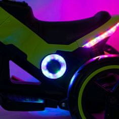 Baby Mix Dětská elektrická motorka POLICE fialová